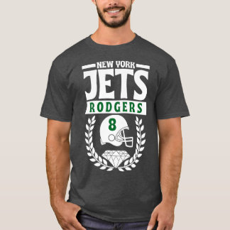 New York Jets Aaron Rodgers 8 Helm Amerikaans T-shirt