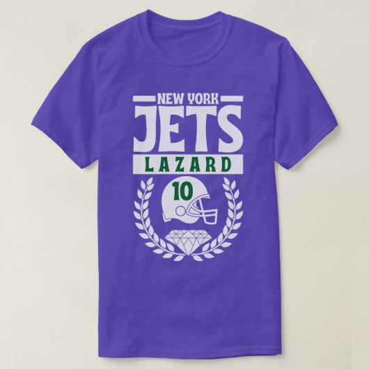 New York Jets Allen Lazard 10 Helm Amerikaans T-shirt (Design voorkant)
