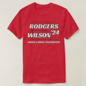 New York Jets Rodgers Wilson 2024 T-shirt (Design voorkant)
