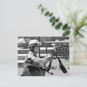 New York Jockey "Manuel Franco" Briefkaart (Staand voorkant)