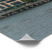 NEW YORK - JULI 5, 2015: Long Island City waterfr Poster (Hoek)