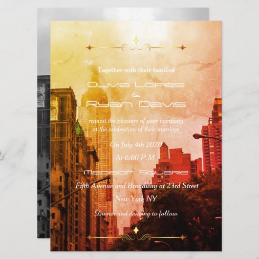 New York Kaart (Voorkant / Achterkant)