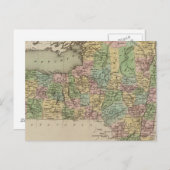 New York-kaart Briefkaart (Voorkant / Achterkant)