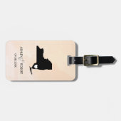 New York Kaart Bruiloft Bagagelabel, Cadeau Bagagelabel (Voorkant horizontaal)