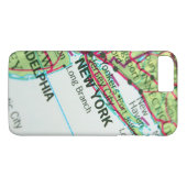 New York Kaart Case-Mate iPhone Case (Achterkant (Horizontaal))
