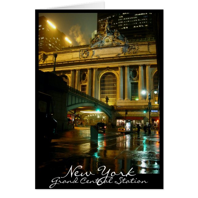 New York Kaart Cityscape New York Souvenir Kaart (Voorkant)