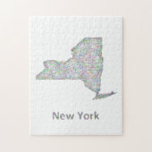 New York-kaart Legpuzzel (Verticaal)