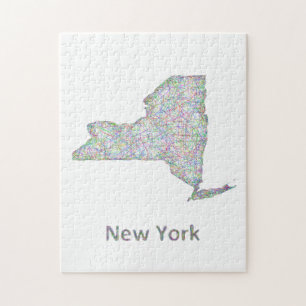 New York-kaart Legpuzzel