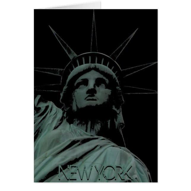 New York Kaart New York Souvenir Kaart Landmarks (Voorkant)