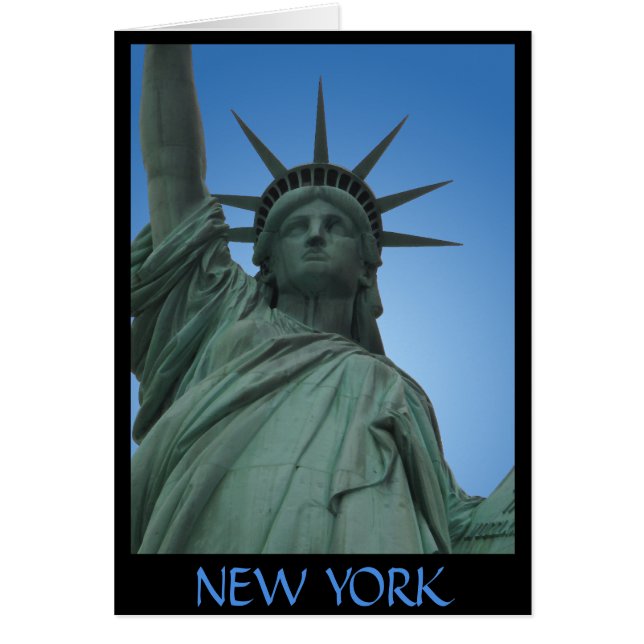 New York Kaart New York Souvenir Kaart Landmarks (Voorkant)