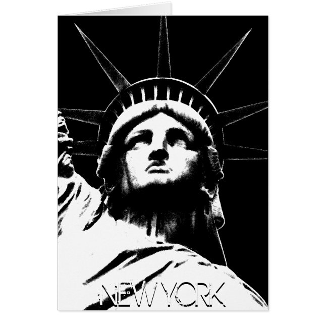 New York Kaart New York Souvenir Kaart Personalise (Voorkant)
