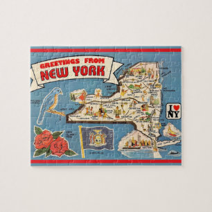 New York kaart puzzel Legpuzzel