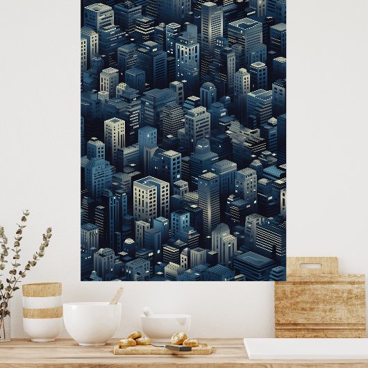 New York Kaleidoscoop Poster (Keuken)