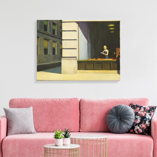 New York Kantoor Canvas Afdruk (Insitu (Woonkamer))