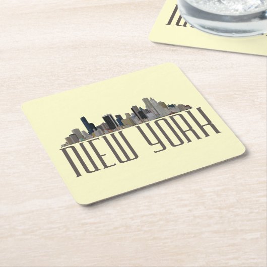 NEW YORK KARTONNEN ONDERZETTERS (Schuin)