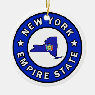 New York Keramisch Ornament