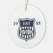 New York Keramisch Ornament (Links)