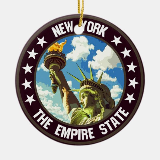 New York Keramisch Ornament (Voorkant)