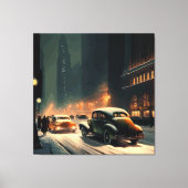 New York kerst 1930 Canvas Afdruk (Voorkant)