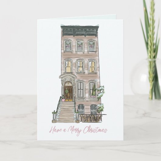 New York Kerst Kaart (Voorkant)