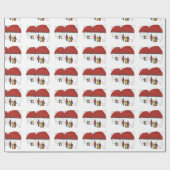 New York Kerst Venster Winkelen NYC Vakantie Cadeaupapier (Vlak)