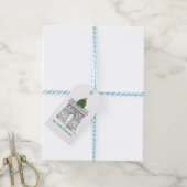 New York Kerstmis NYC Landmark Washington Square Cadeaulabel (Met Touw)