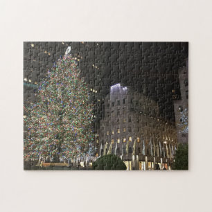 New York Kerstmis NYC Rockefeller Center Tree Legpuzzel
