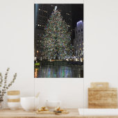 New York Kerstmis NYC Rockefeller Center Tree Poster (Keuken)