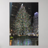 New York Kerstmis NYC Rockefeller Center Tree Poster (Voorkant)