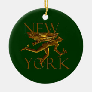 New York kerstversiering Keramisch Ornament