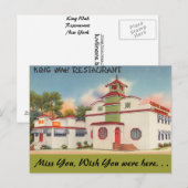 New York, King Wah Restaurant Briefkaart (Voorkant / Achterkant)