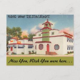 New York, King Wah Restaurant Briefkaart