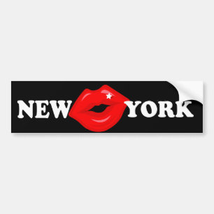 New York Kiss Bumpersticker