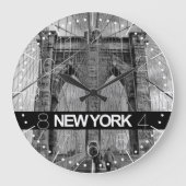New York klok Brooklyn bridge (Voorkant)