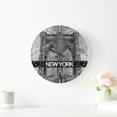 New York klok Brooklyn bridge (Huis)