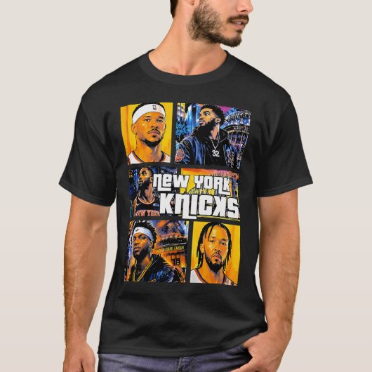 New York Knicks Aesthetic Foundry T-shirt (Voorkant)