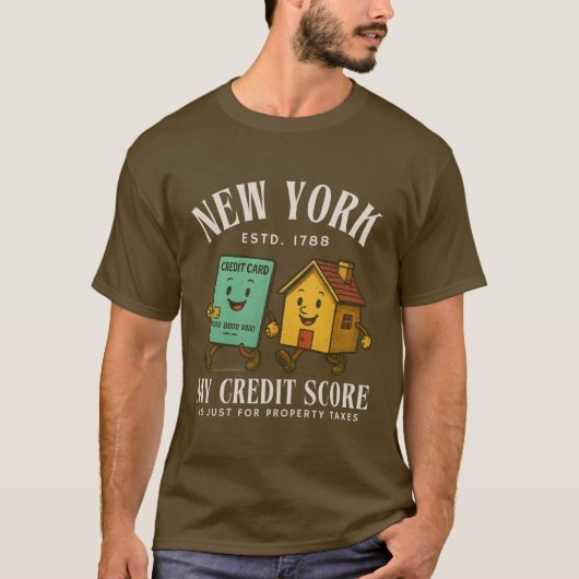 New York kredietscore T-shirt (Voorkant)