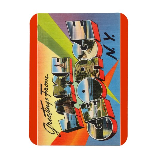 New York, Lake George Magnet Magneet (Verticaal)