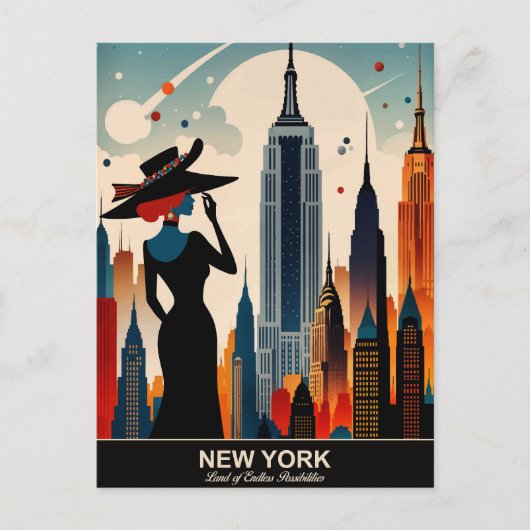New York: Land van eindeloze mogelijkheden Briefkaart (Voorkant)