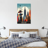 New York: Land van eindeloze mogelijkheden Canvas Afdruk (Insitu (Slaapkamer))
