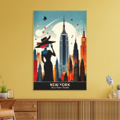 New York: Land van eindeloze mogelijkheden Canvas Afdruk (Insitu (Woonkamer))