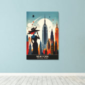 New York: Land van eindeloze mogelijkheden Canvas Afdruk (Insitu (Houten vloer))