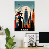 New York: Land van eindeloze mogelijkheden Poster (Thuiskantoor)