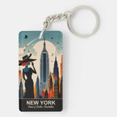 New York: Land van eindeloze mogelijkheden Sleutelhanger (achterkant)