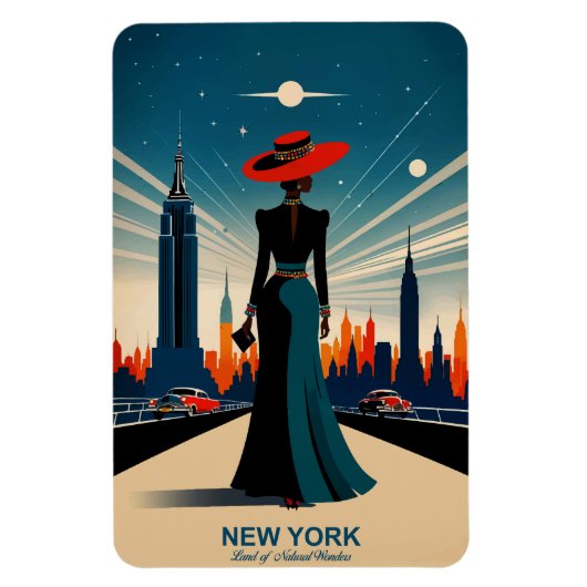 New York: Land van natuurlijke wonderen flexibel Magneet (Verticaal)