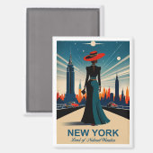 New York: Land van Natuurlijke Wonderen Magneet (Voorkant / Achterkant)