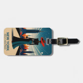 New York: Land van Natuurwonderen Bagagelabel (Voorkant horizontaal)