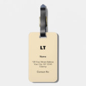 New York: Land van Natuurwonderen Bagagelabel (Achterkant verticaal)