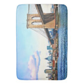 New York-landhoofd van de Brooklyn Bridge Badmat (Voorkant Verticaal)