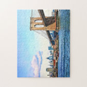 New York-landhoofd van de Brooklyn Bridge Legpuzzel (Verticaal)